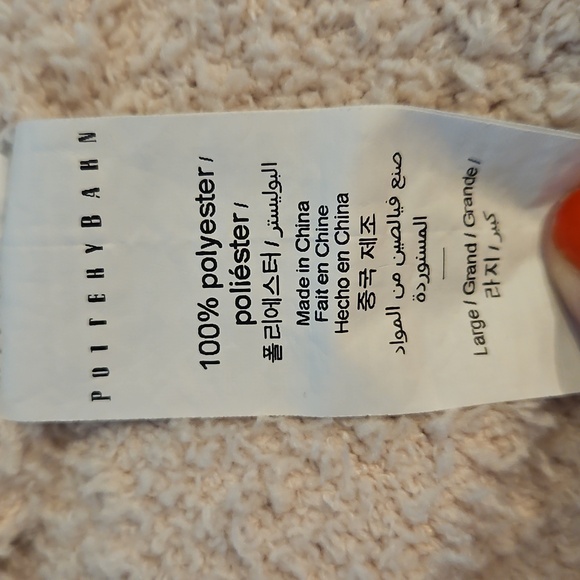 Pottery Barn | Women's Sherpa Teddy Cream Lt. Pink Pockets Loungewear Robe Sz L - Picture 8 of 10